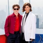 Zendaya and Tom Holland attending a red carpet event together.