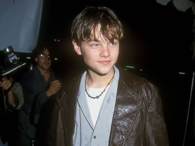 Young Leonardo DiCaprio during his early Hollywood career in the 1990s.